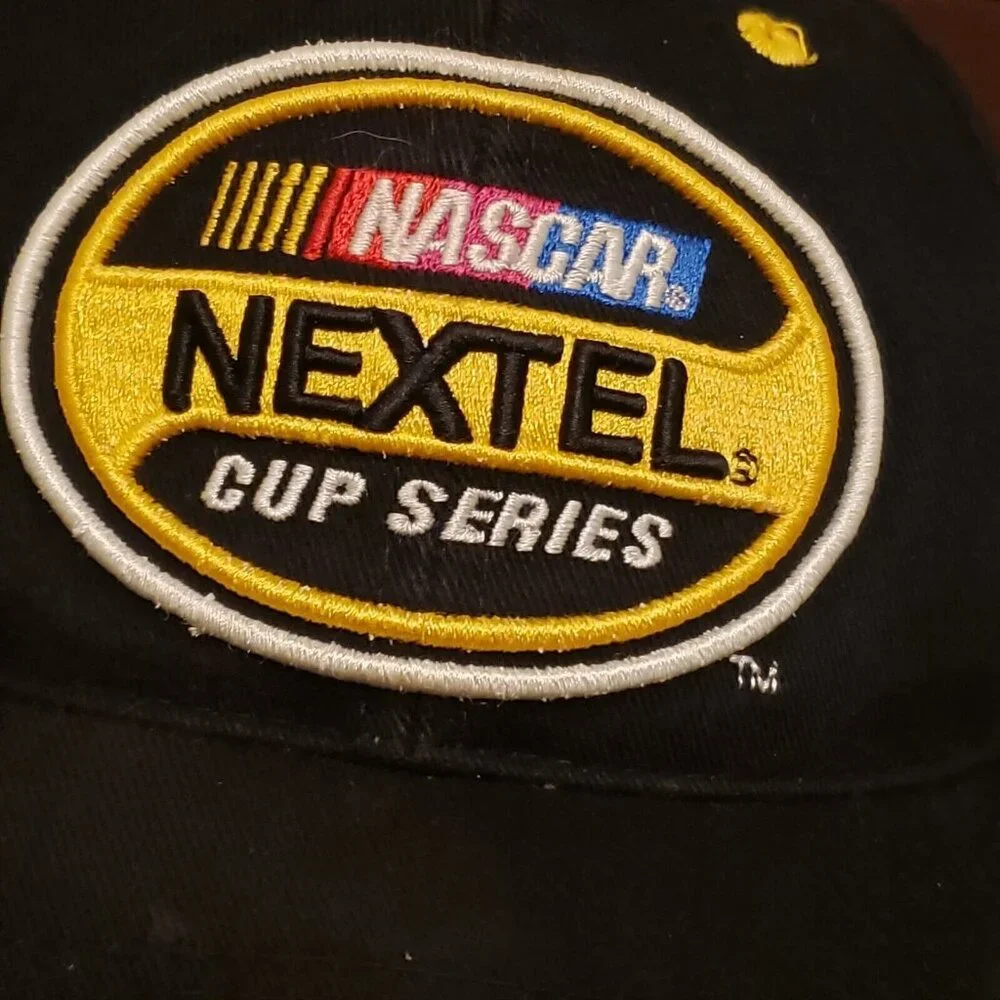 Nascar Nextel Cup Series 2004 Checkered Flag Hat Cap Adjustable One‎ Size Black